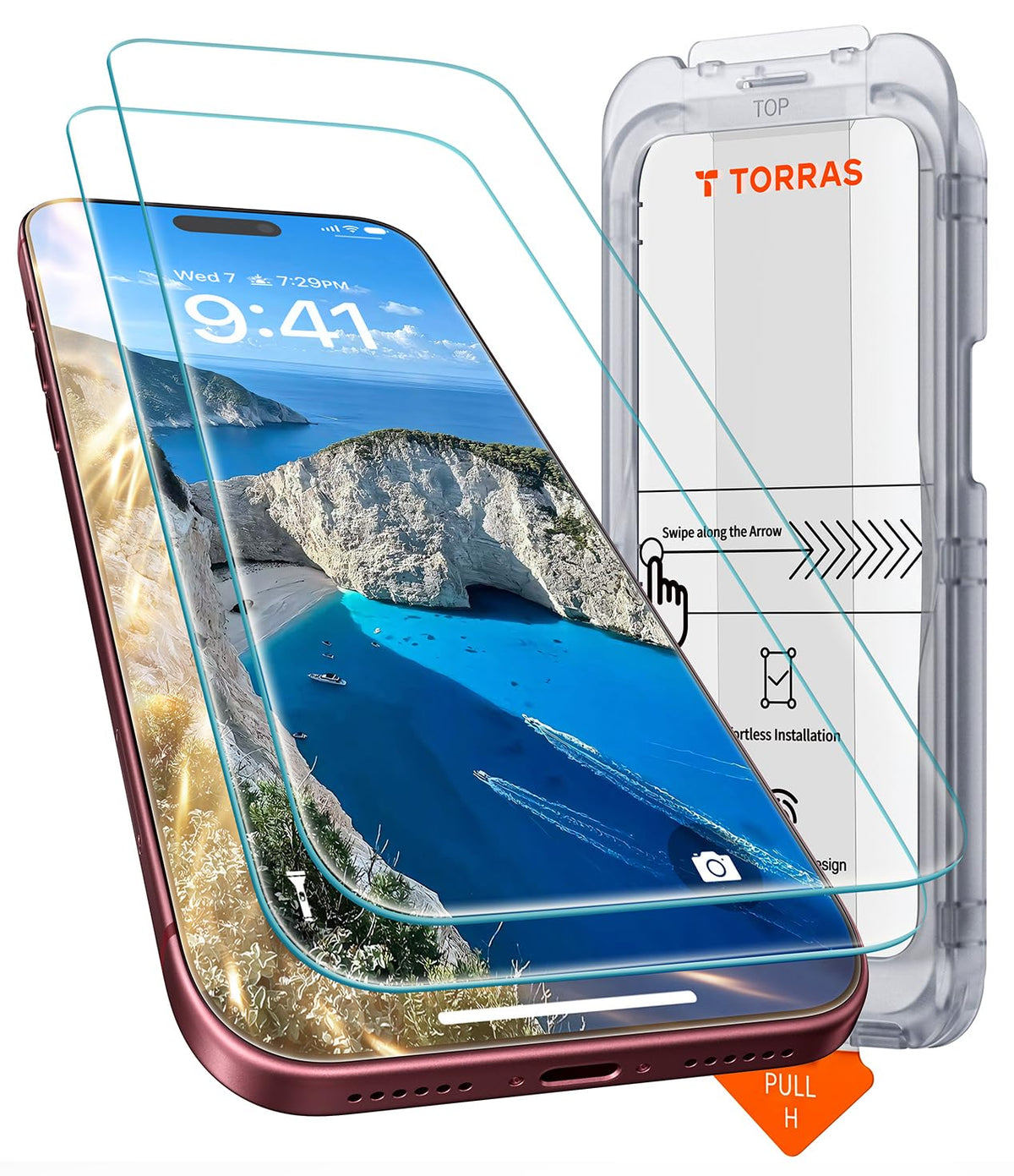 TORRAS für iPhone 18 Pro 9H+ Kratzfest Kameraschutz HD-Klares, Grau