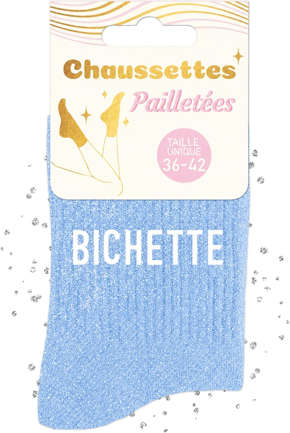 MASSA Chaussettes Paillettes - Taille Unique - Parfaite