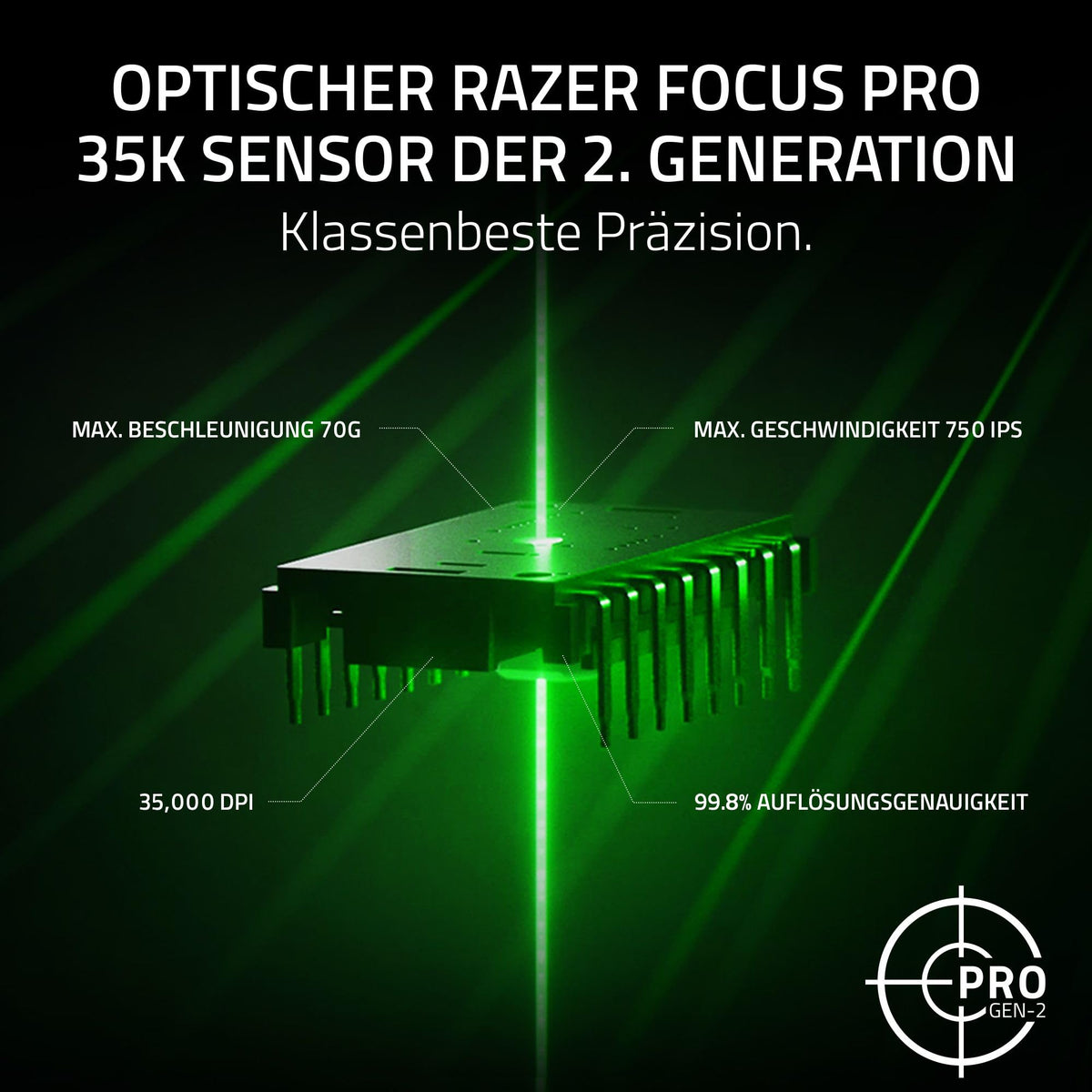 Razer Viper V3 HyperSpeed - Kabellose Esports Gaming-Maus - Focus Pro 30K DPI Sensor - bis zu 280 Std. Akku, Mechanische Maus-Switches 2th Generation - kabellose Abtastrate 4000Hz- PC/Mac | Schwarz