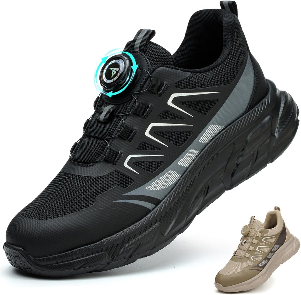 Chaussures de Sécurité Hommes Légère Basket Securite Femme Chaussures de Travail Embout en Acier Respirantes Antidérapante Chaussures de Sécurité