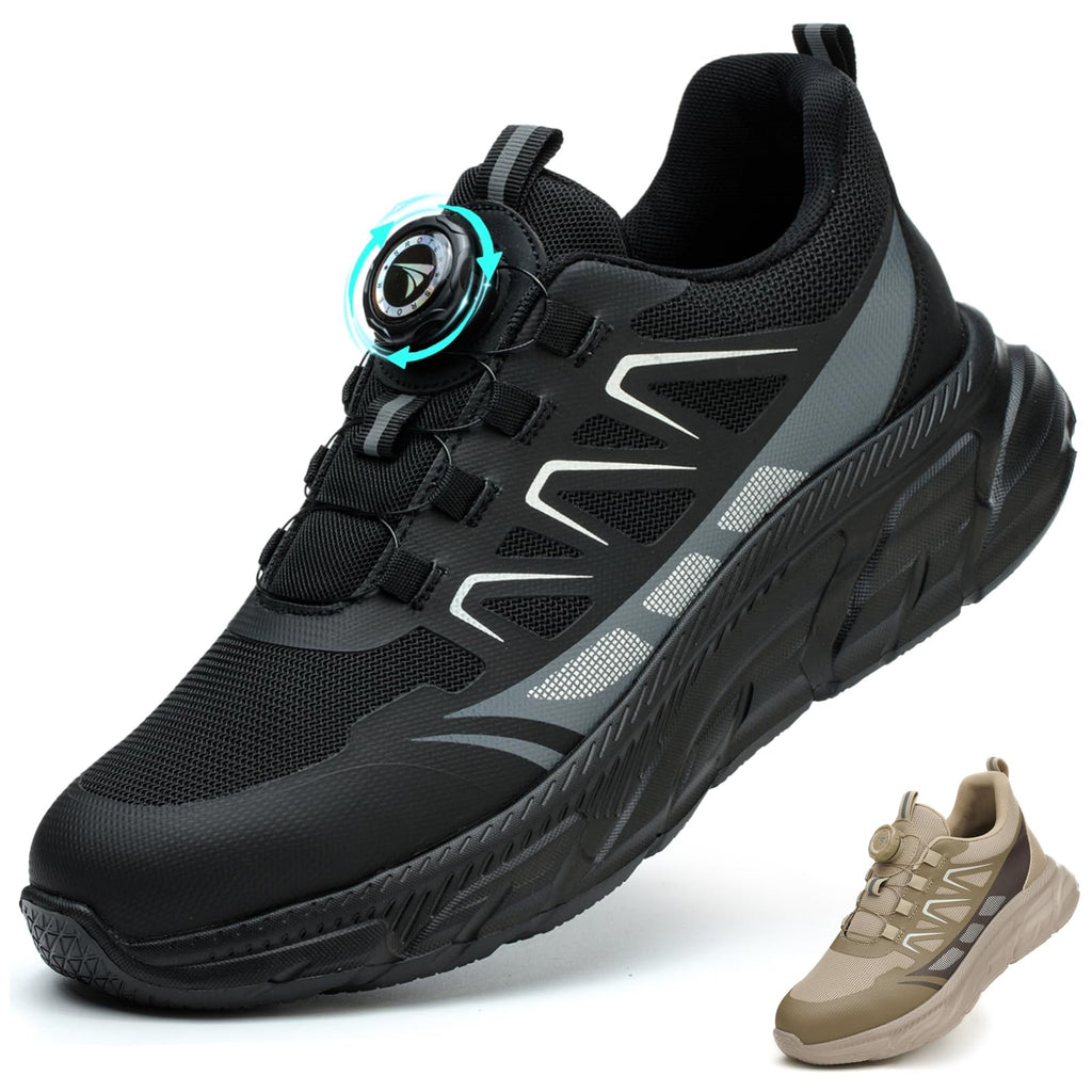 Chaussures de Sécurité Hommes Légère Basket Securite Femme Chaussures de Travail Embout en Acier Respirantes Antidérapante Chaussures de Sécurité