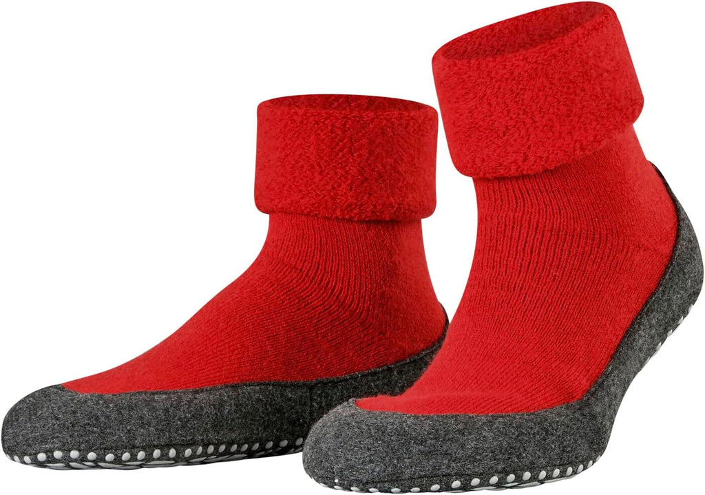 FALKE Herren Cosyshoe Stoppersocken atmungsaktive klimaregulierende geruchshemmende Wolle rutschfeste Noppen auf der Filzsohle komfortabel warm mit Plüsch strapazierfähig 1 Paar