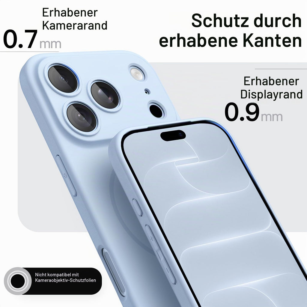 JETech Magnetische Dünne Hülle für iPhone 18 Pro, Schwarz