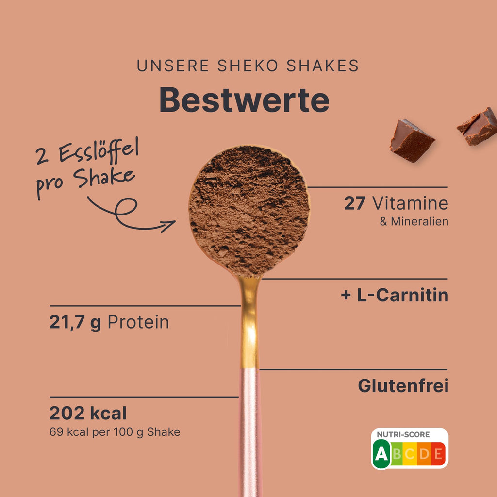 SHEKO Balance Shake Erdbeere – Mahlzeitersatz & Abnehmshake – 378 g