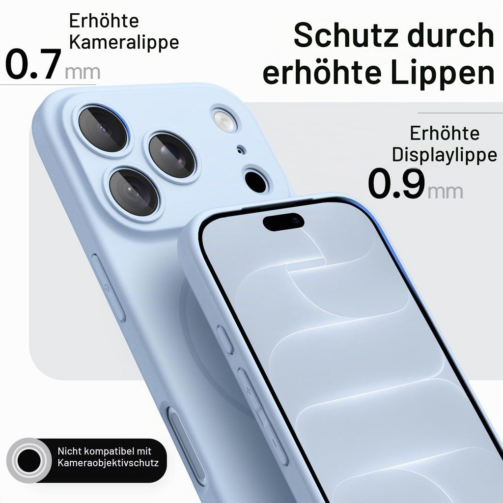 JETech Magnetische Dünne Hülle für iPhone 18 Pro, Schwarz