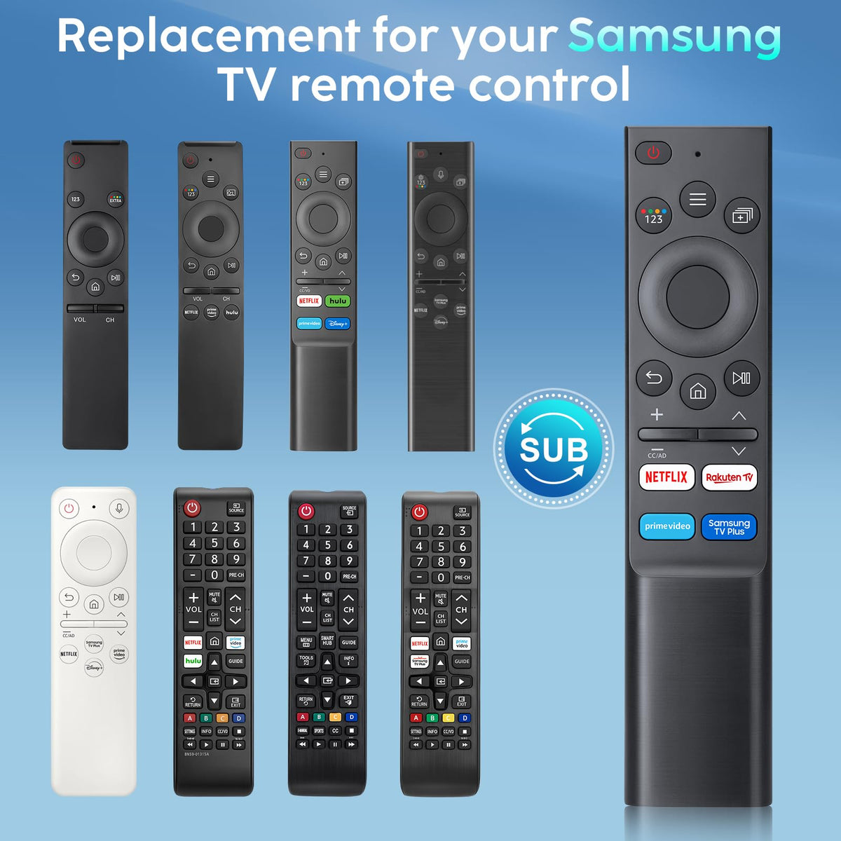 für Samsung Fernbedienung Fernseher, Universal für Samsung Smart TV