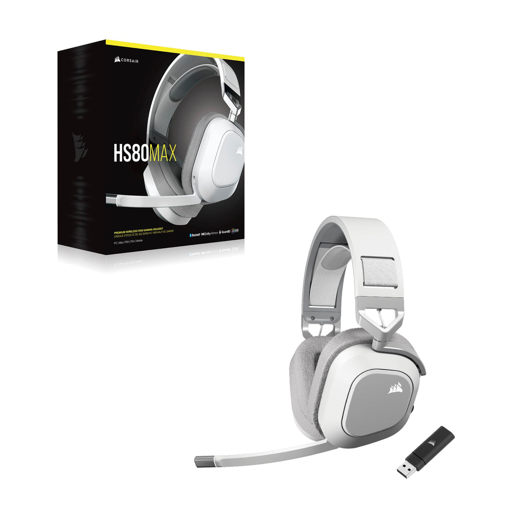 Corsair HS80 MAX Wireless Multiplattform-Gaming-Headset – Stahlgrau