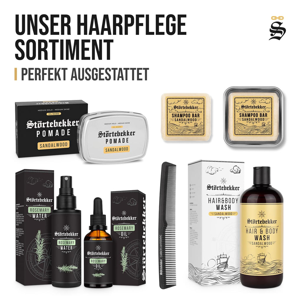 NEU: Störtebekker® Premium Festes Anti Schuppen Shampoo - Festes Shampoo Herren & Damen - 3in1 Duschseife Männer für Haare & Kopfhaut - vegan, handgefertigt (100g)