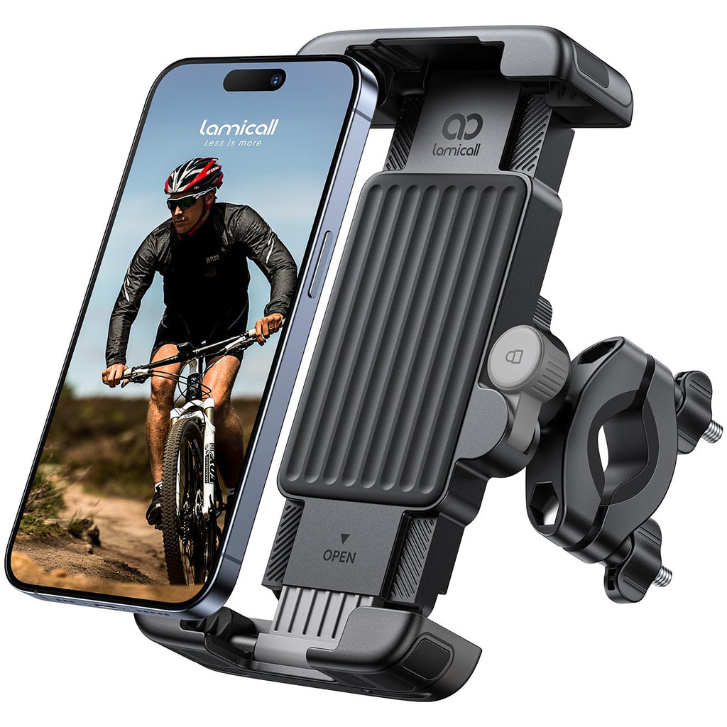 Lamicall Handyhalterung Fahrrad Lenker, Handyhalter Motorrad Halterung