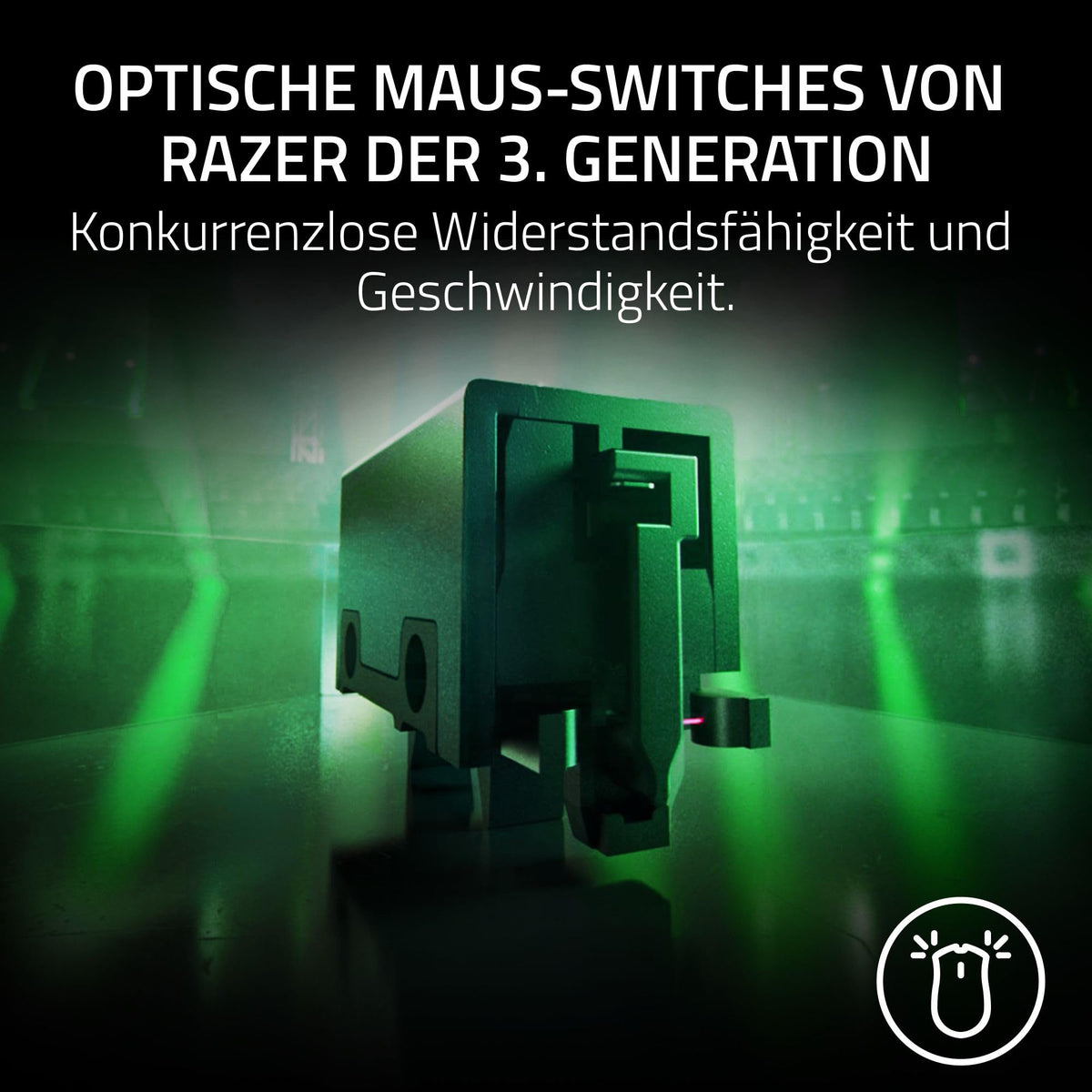 Razer Viper V3 HyperSpeed - Kabellose Esports Gaming-Maus - Focus Pro 30K DPI Sensor - bis zu 280 Std. Akku, Mechanische Maus-Switches 2th Generation - kabellose Abtastrate 4000Hz- PC/Mac | Schwarz
