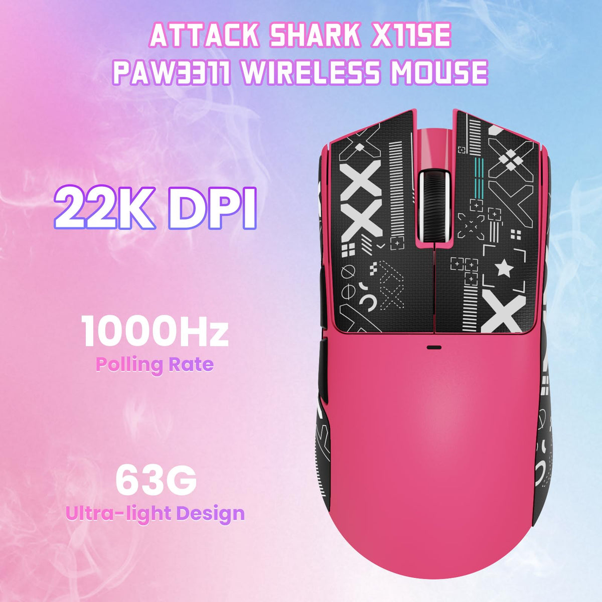 ATTACK SHARK X11SE Kabellose Gaming-Maus