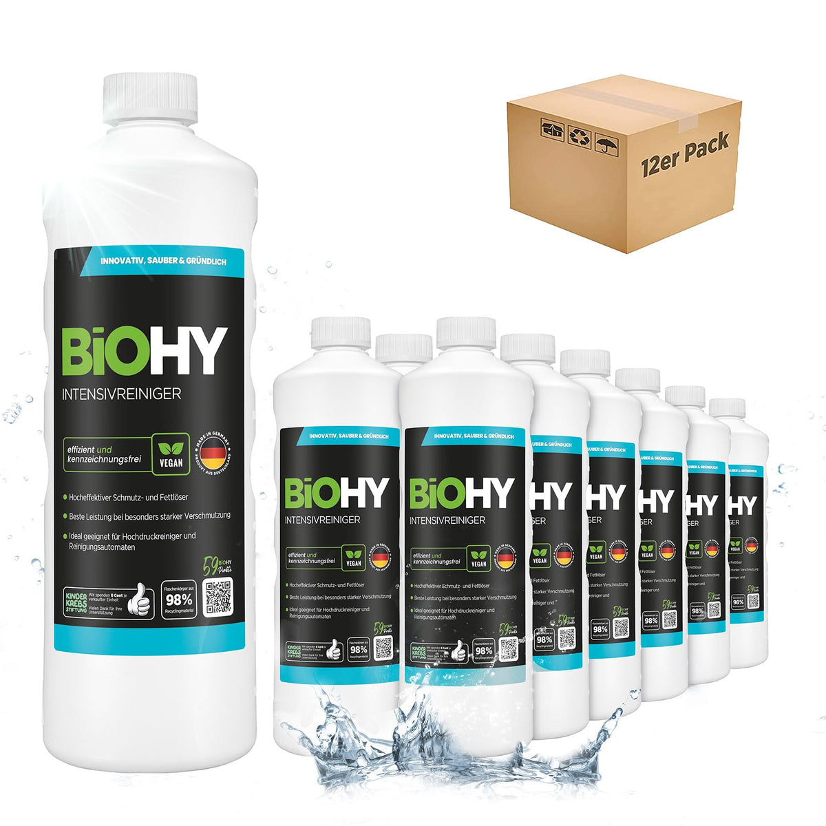 BiOHY Wischroboter Reiniger für Station mit Orangenduft (2 x 1 Liter)