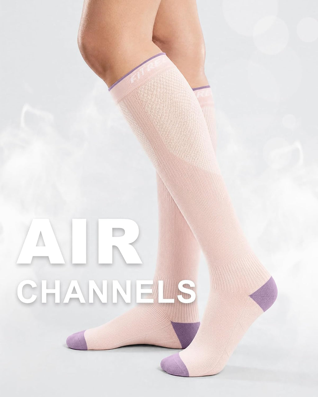 FITRELL 3 Pairs Compression Socks for Women and Men 20-30mmHg-Circulation Support Socks
