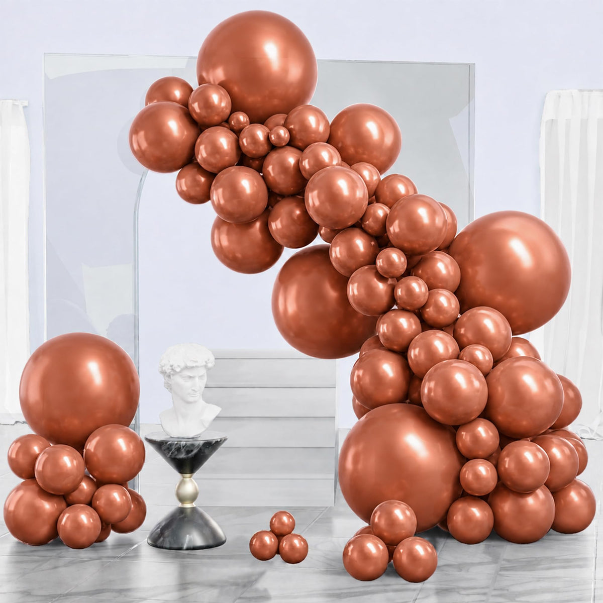 PartyWoo Black Balloons 140pcs Different Sizes of 18 12 10 5 Inch