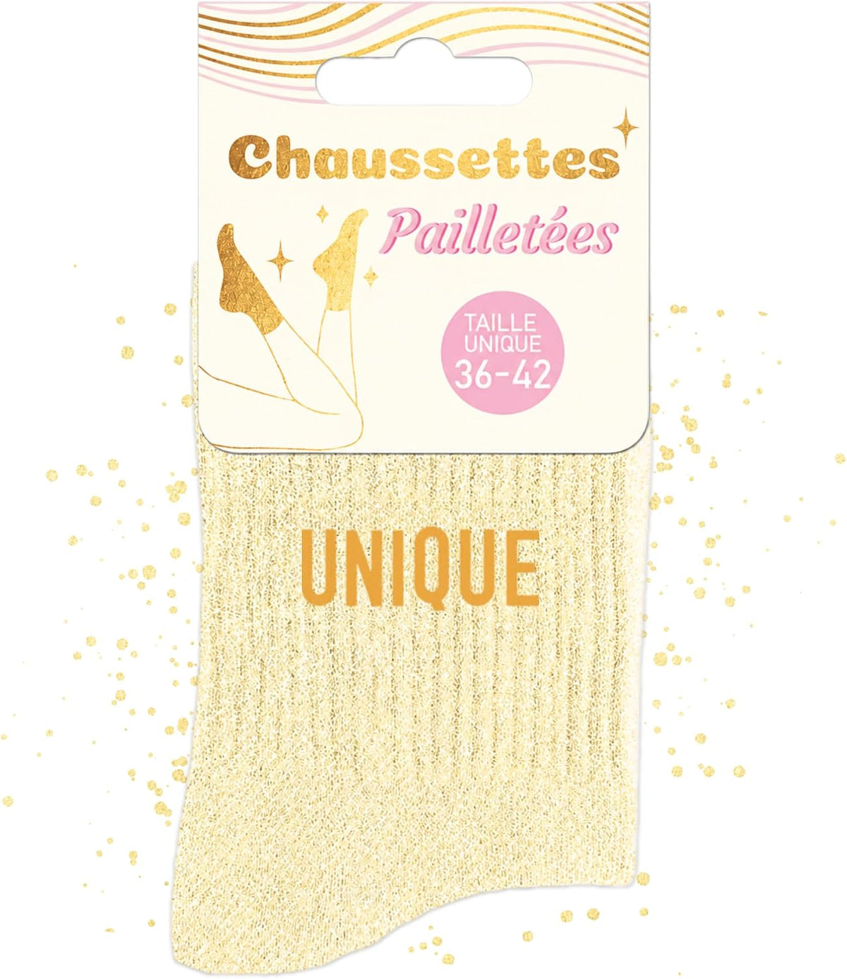 MASSA Chaussettes Paillettes - Taille Unique - Parfaite