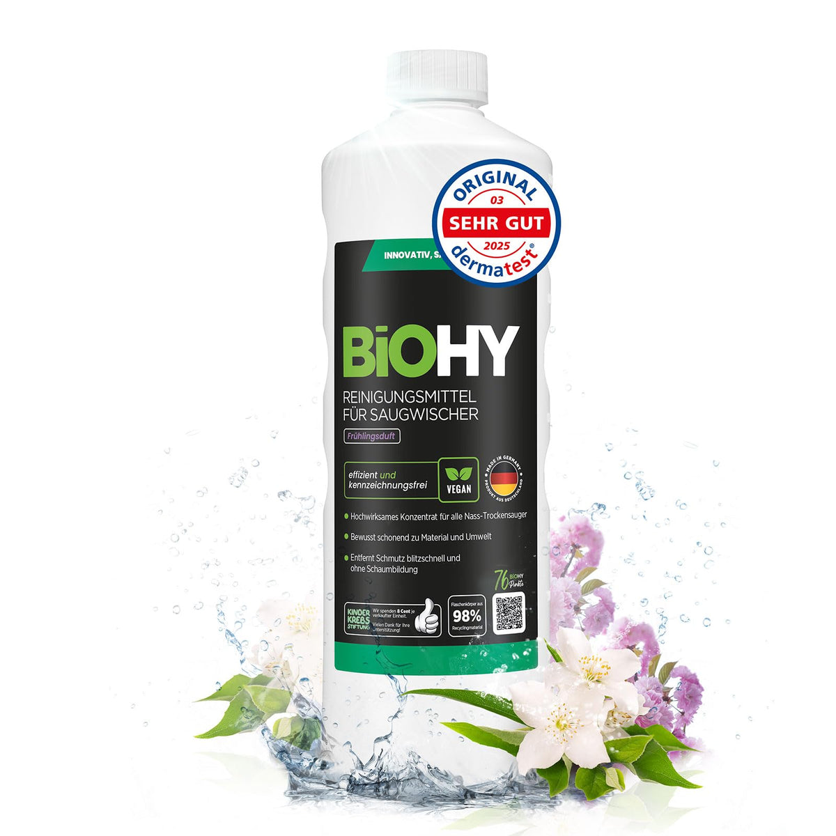BiOHY Wischroboter Reiniger für Station mit Orangenduft (2 x 1 Liter)