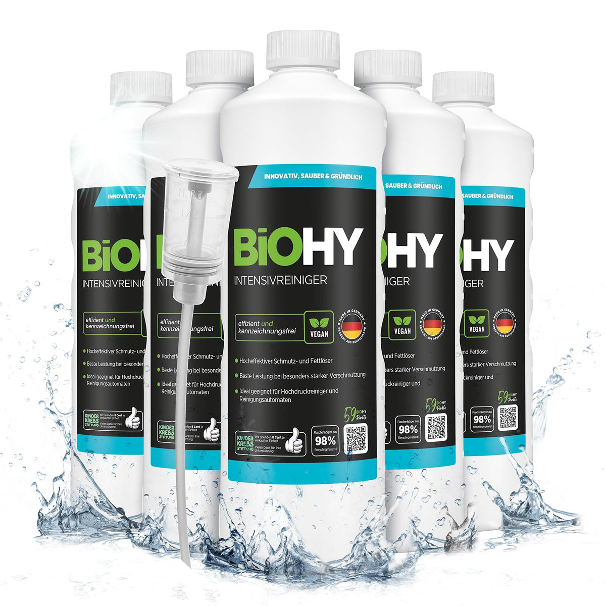 BiOHY Wischroboter Reiniger für Station mit Orangenduft (2 x 1 Liter)