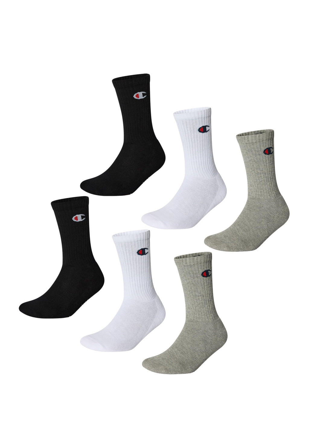 Champion Unisex Core 6pp Crew Füßlinge (6er Pack)