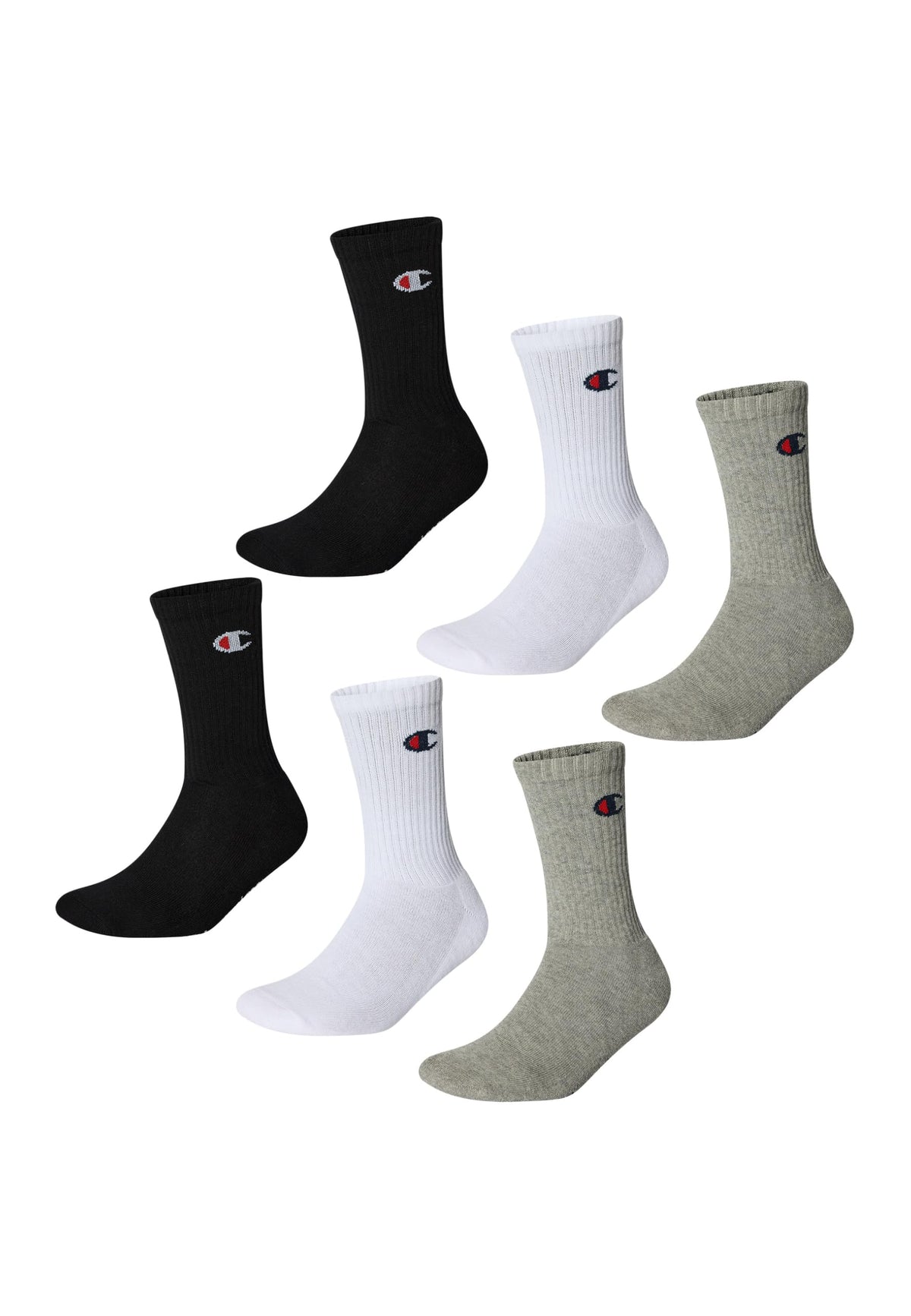 Champion Unisex Core 6pp Crew Füßlinge (6er Pack)