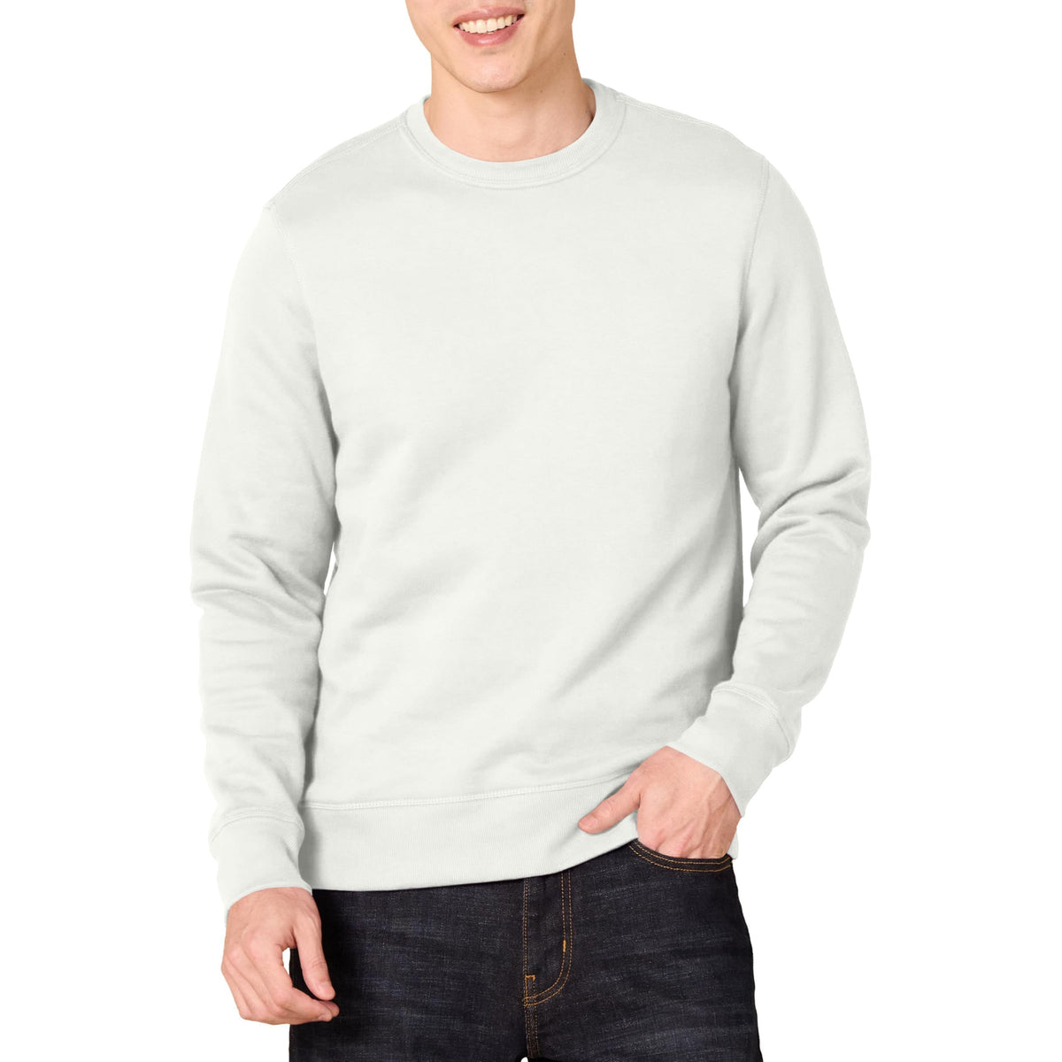 Amazon Essentials Sweatshirt en Molleton Col Rond Homme