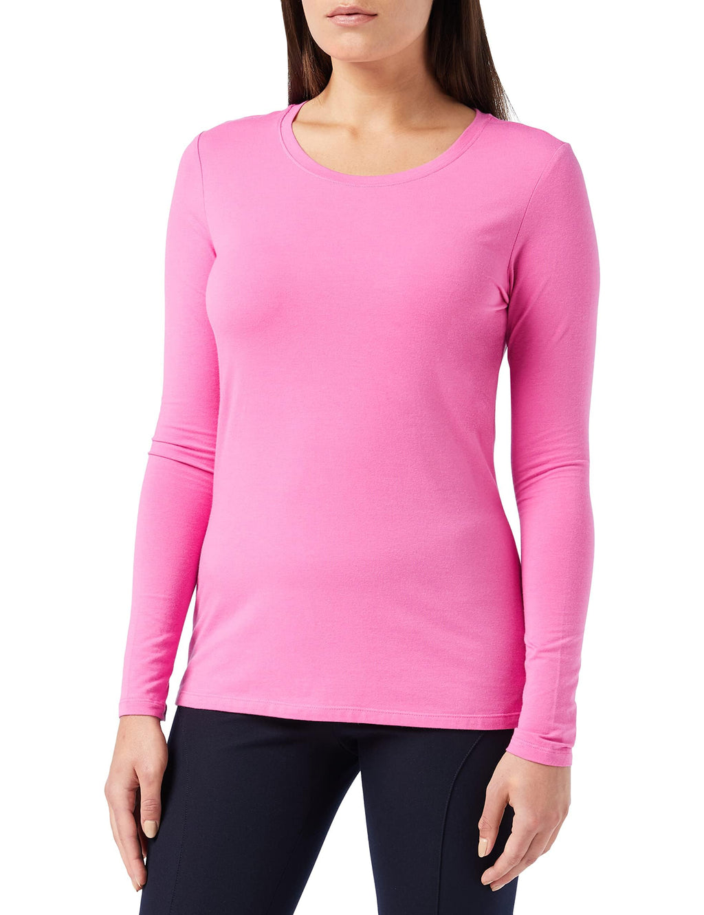 Amazon Essentials Damen Regular-Fit Langarm-T-Shirt Rundhalsausschnitt (In Übergröße Erhältlich)