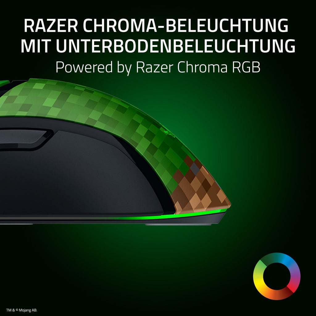 Razer Cobra Pro - kabellose Gaming-Maus mit RGB - Optischer Focus Pro Sensor mit 30K DPI (10 Anpassbare Tasten, HyperSpeed Wireless Polling 8K Hz, Bluetooth, Chroma-Beleuchtung mit 11 Zonen) Weiß