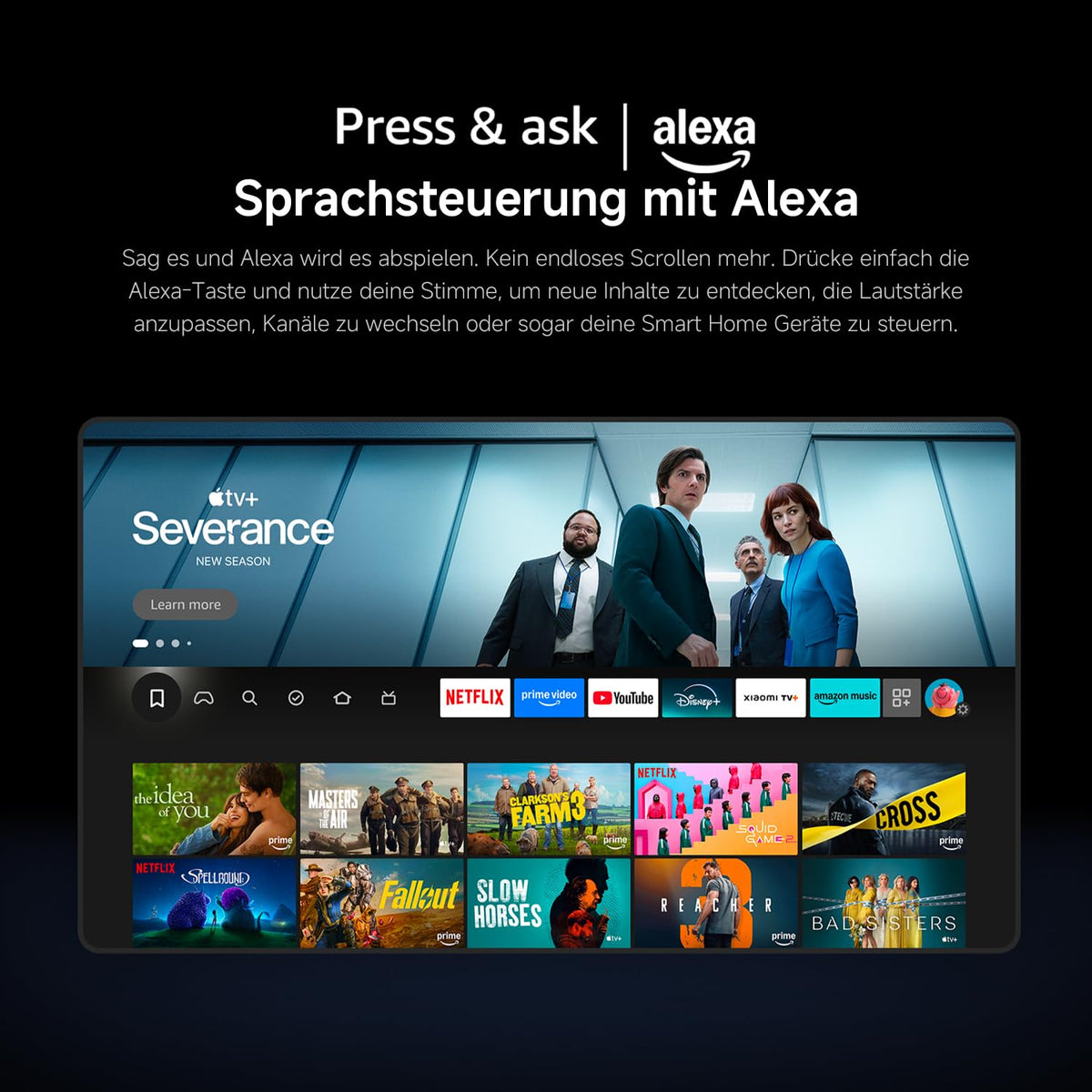 Xiaomi TV F 65 Zoll 2025, 4K UHD, Smart TV, Fire OS8, HDR10, L65MB-FAEU