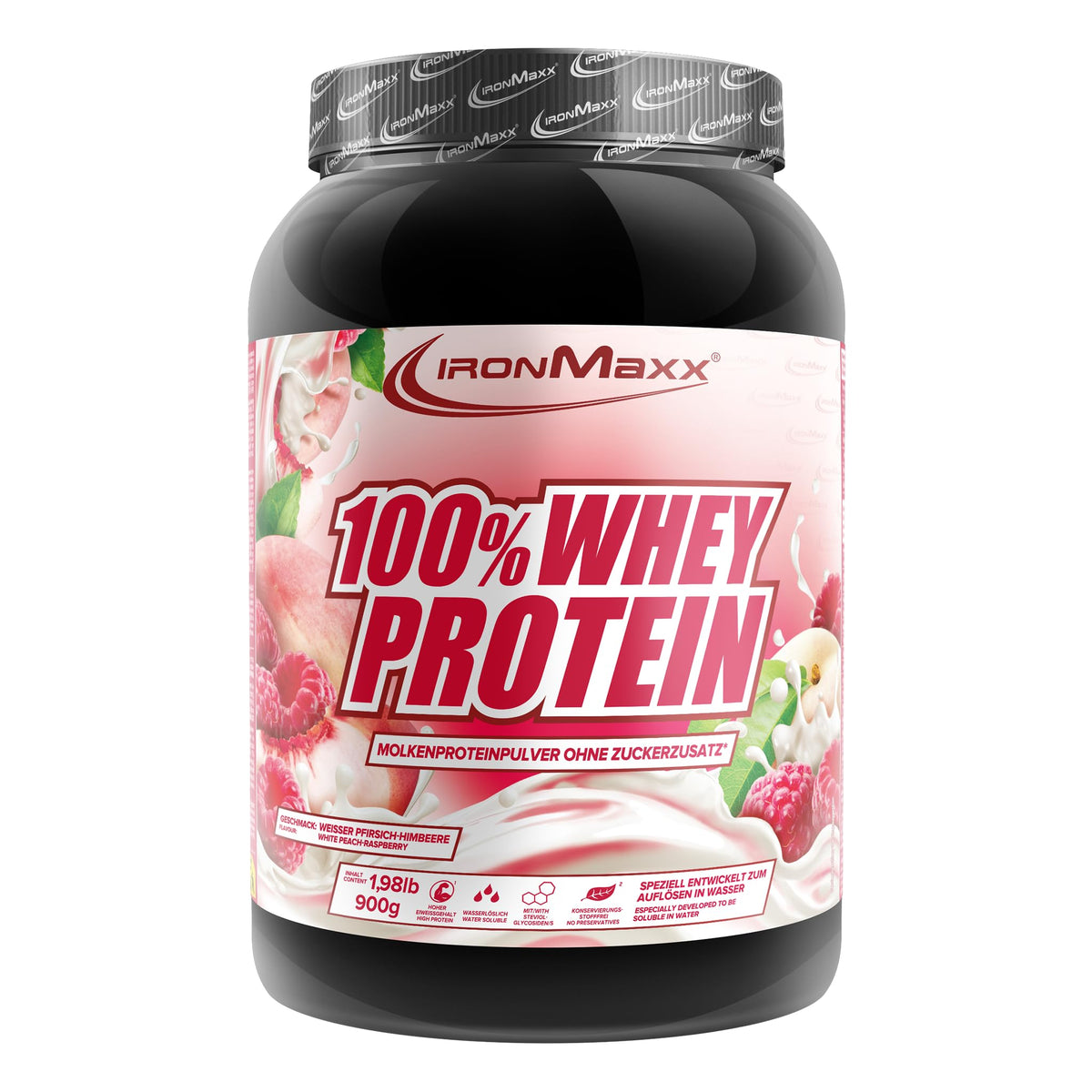 IronMaxx 100% Whey Protein Pulver - French Vanilla 500g Beutel | zuckerreduziertes, wasserlösliches Eiweißpulver aus Molkenprotein | viele verschiedene Geschmacksrichtungen