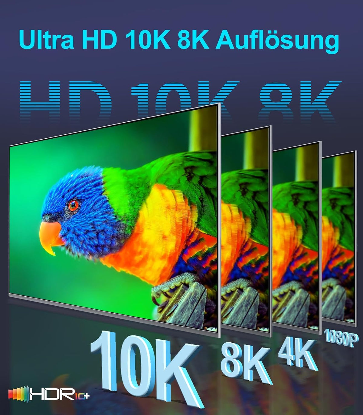 Sniokco 10K 8K 4K HDMI 2.1 Kabel 7.62Meter Zertifiziert 48Gbps High Speed