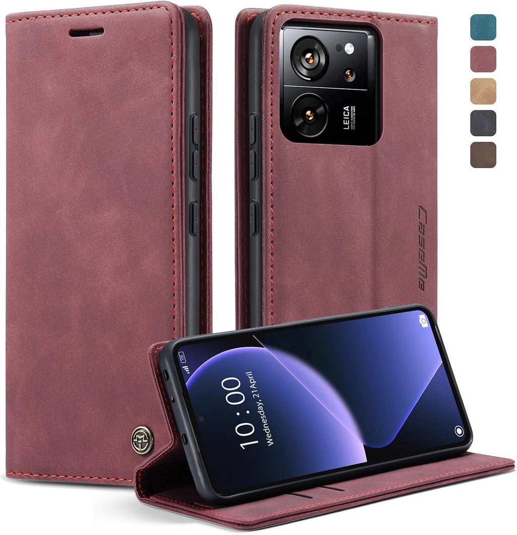 Handyhülle für Honor Magic 6 Pro hülle Premium PU klapphülle RFID Lederhülle Faltbare Schutzhülle Kartenfach Standfunktion Handytasche hülle Honor Magic 6 Pro 5G - Schwarz