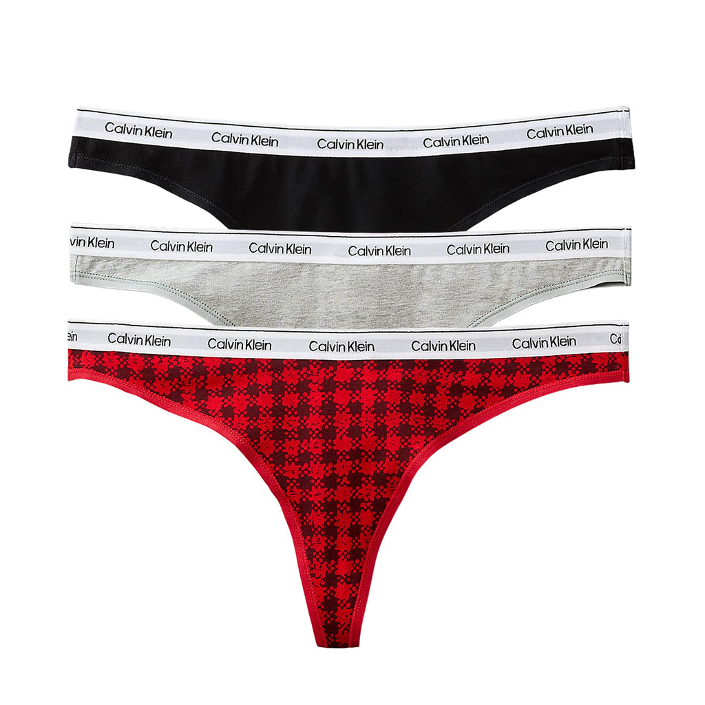 Calvin Klein Damen 3er Pack Strings mit Stretch