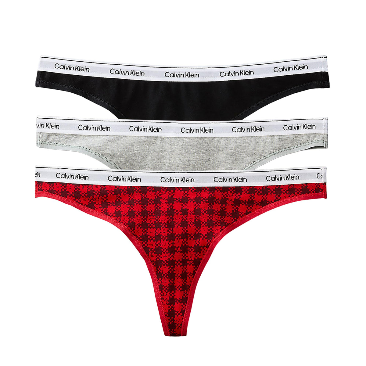 Calvin Klein Damen 3er Pack Strings mit Stretch