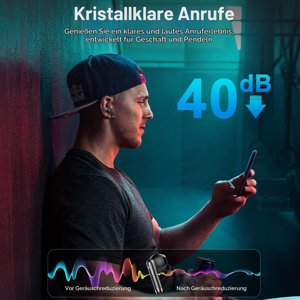 Drsaec Bluetooth Kopfhörer, In Ear Kopfhörer Kabellos Bluetooth 5.4