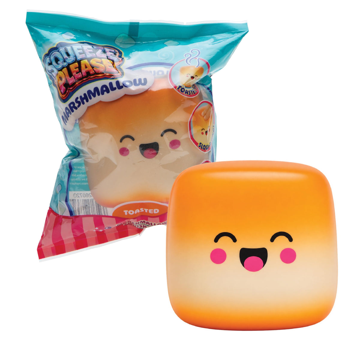 Squeeze Please 3 Pack Scented Marshmallow Stress Relief Fidget Squishy Toy