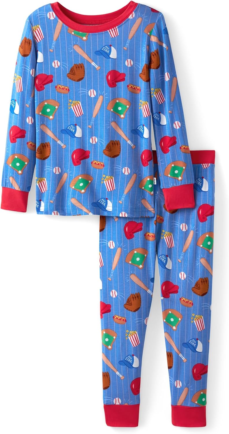 Little Sleepies Two-Piece Pajama Set, Viscose from Bamboo, Toddler Kids PJs