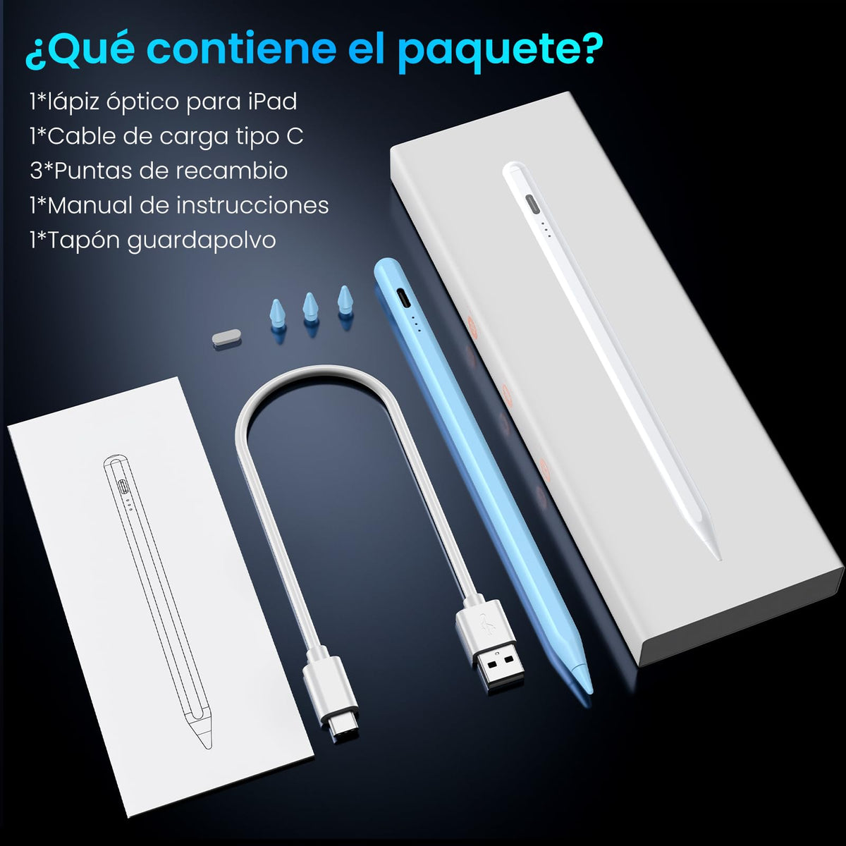 Stift für iPad, (2018-2025) Pencil 2nd Generation für Apple mit Schnellladeleistung Palm Rejection und Neigungssensitivität Stylus für i Pad 6-10, i Pad Pro 13''/12,9''/11'', Mini 6/5, Air 5/4/3