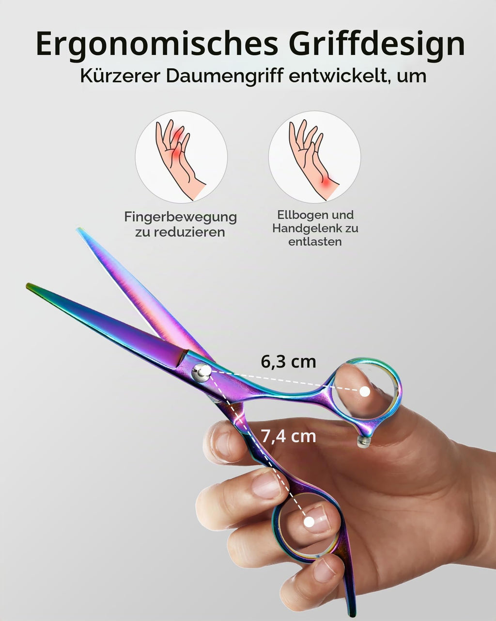 Haarschere Scharfe Friseurschere ULG 6.5 Zoll Präziser Schnitt Haarschnitt japanischer rostfrei edelstahl Rasiermesserscharf Effilierscheren