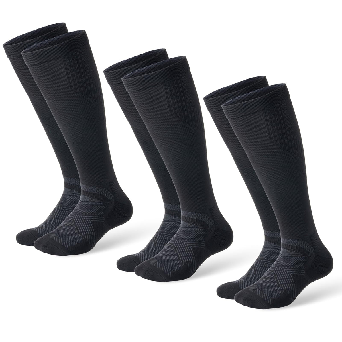 Compression Socks for Women and Men,15-20 mmHg Support(3 Pairs)