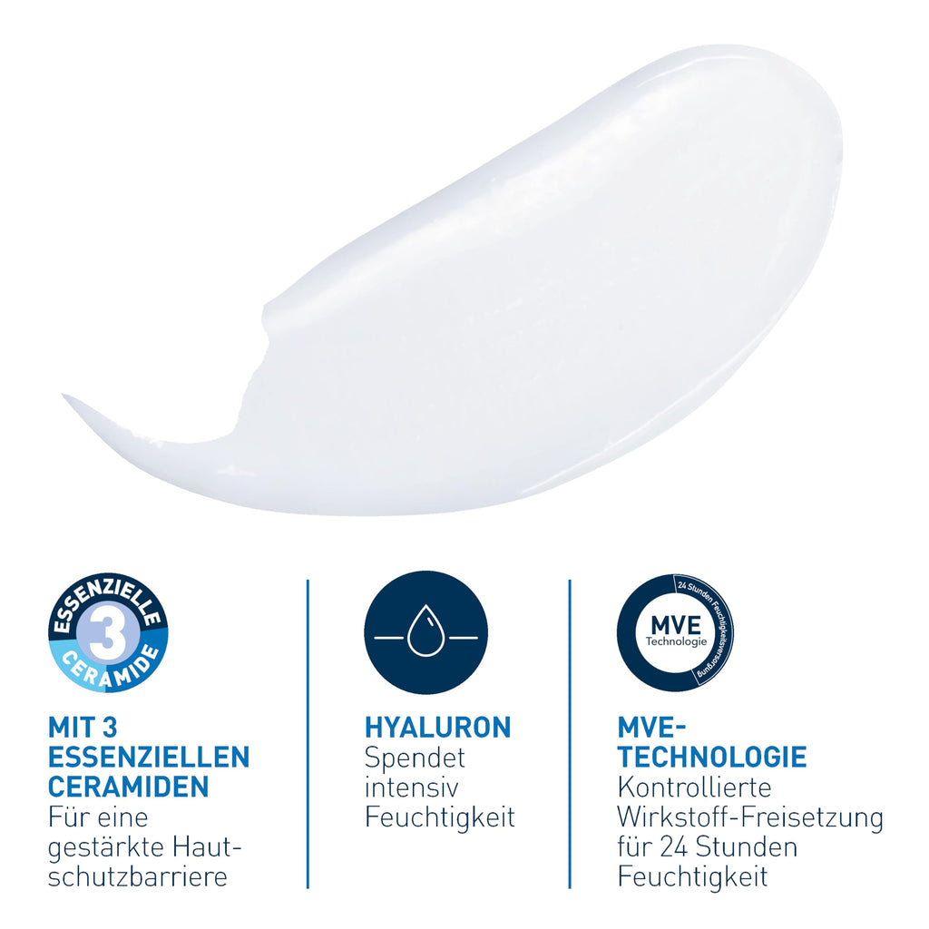 CeraVe Feuchtigkeitslotion für trockene Haut, Körper & Gesicht