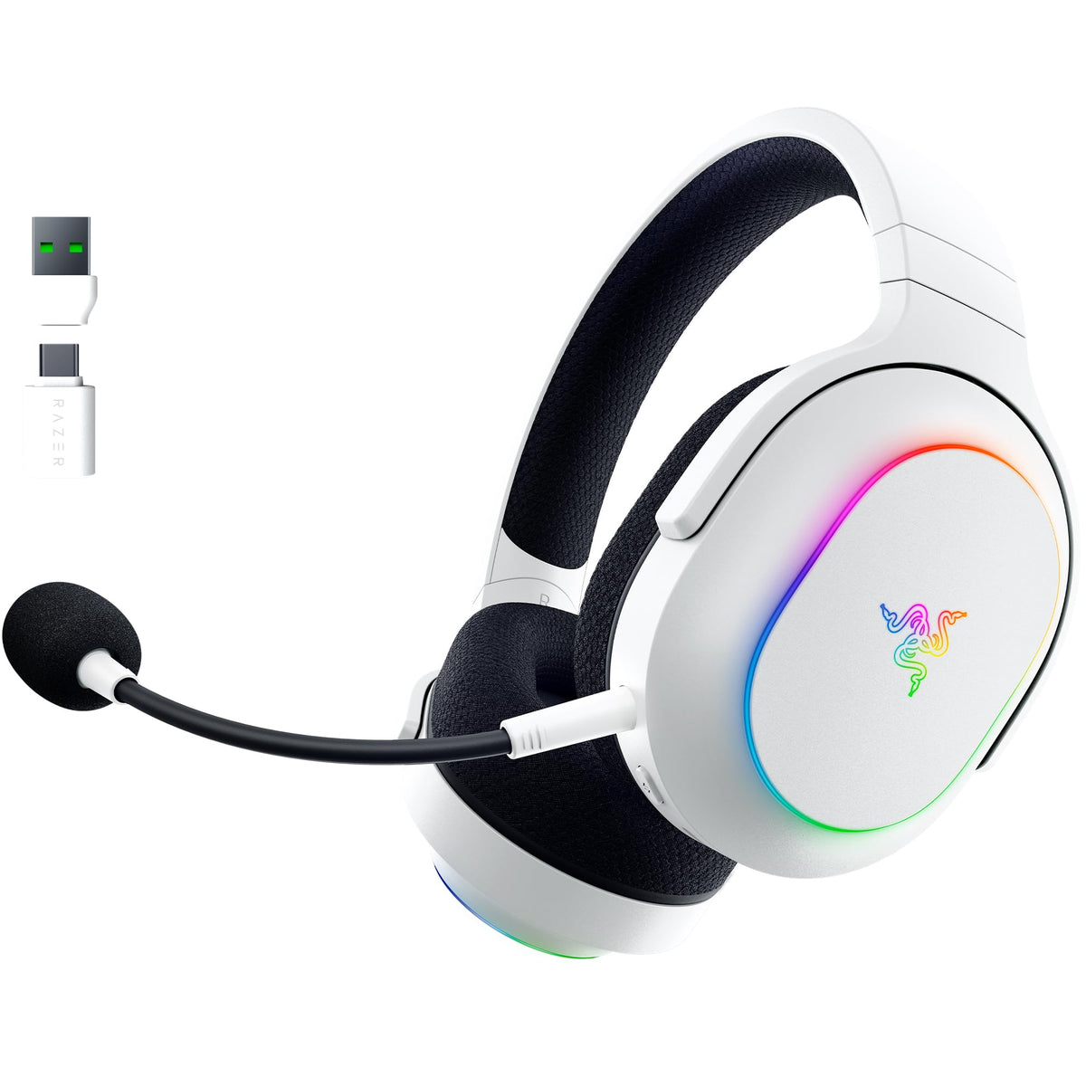Razer Barracuda X - Kabelloses Multiplattform-Headset für Gaming und Mobile Geräte (SmartSwitch Dual Wireless, Triforce 40mm, Mikrofon mit Nierencharakteristik, 50h Akku, USB-C) Schwarz