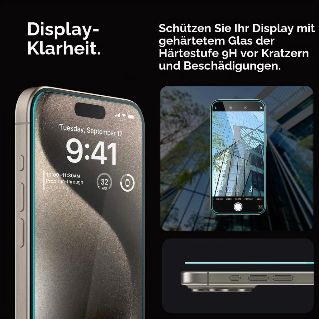 Spigen EZ Fit Schutzfolie [2 Stück] für iPhone 18 Pro, iPhone 17 Pro