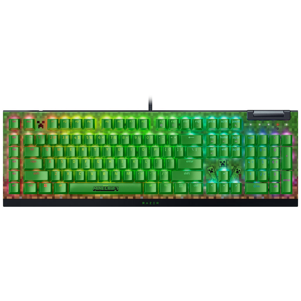 Razer BlackWidow V4 - Mechanische Gaming-Tastatur Chroma RGB (Mechanische Yellow Switches, 6 eigene Makro-Tasten, Doubleshot-ABS-Tastenkappen) QWERTZ DE-Layout | Schwarz