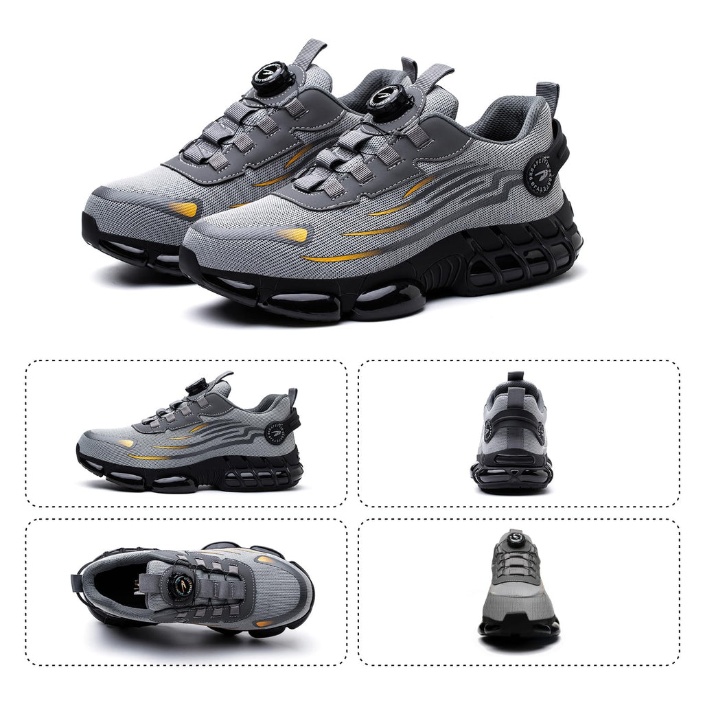 Chaussures de Sécurité Hommes Femmes Basket Respirante Antidérapante Légère Travail avec Embout en Acier 36-46 EU