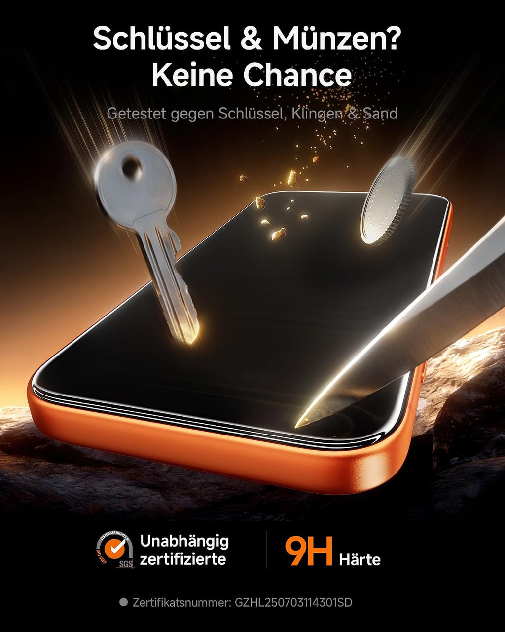 SMARTDEVIL 2 Pack Privatsphäre Schutz für iPhone 17 Panzerglas