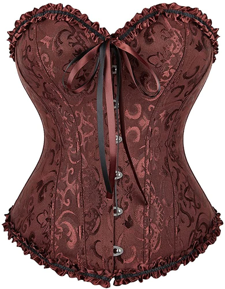 SZIVYSHI 14-Bone Overbust Corset Top
