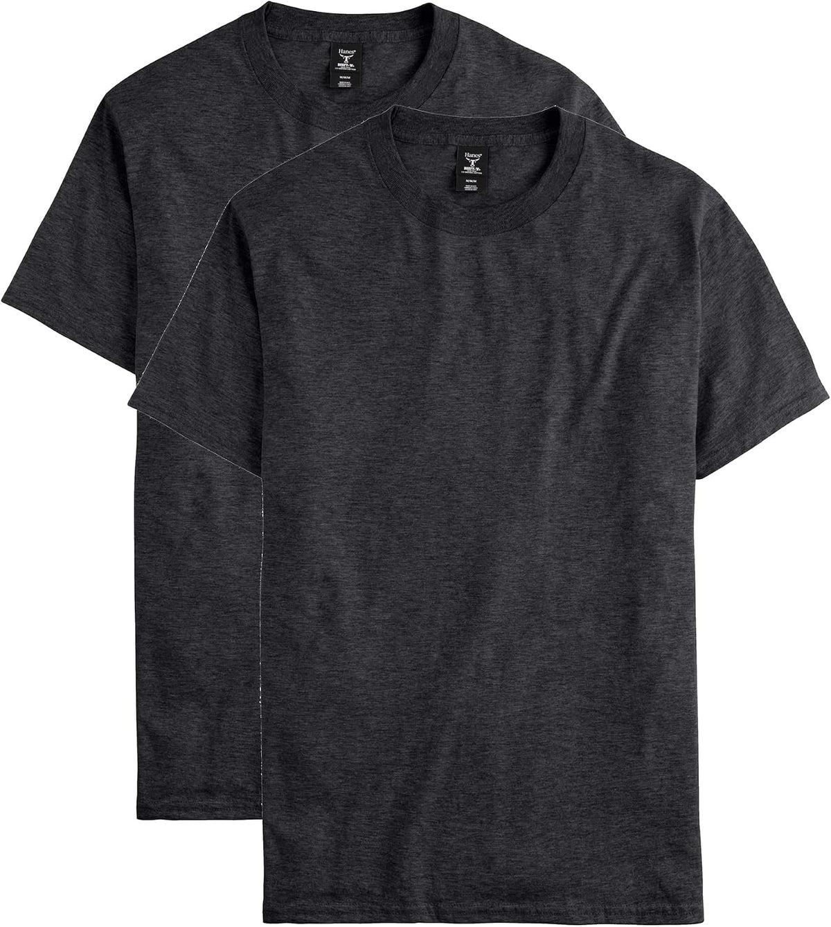 Hanes Men's Beefy-T Cotton Crewneck T-Shirt, 2-Pack, Big & Tall Sizes