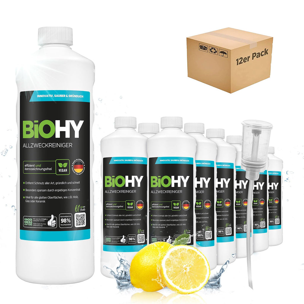 BiOHY Wischroboter Reiniger für Station mit Orangenduft (2 x 1 Liter)