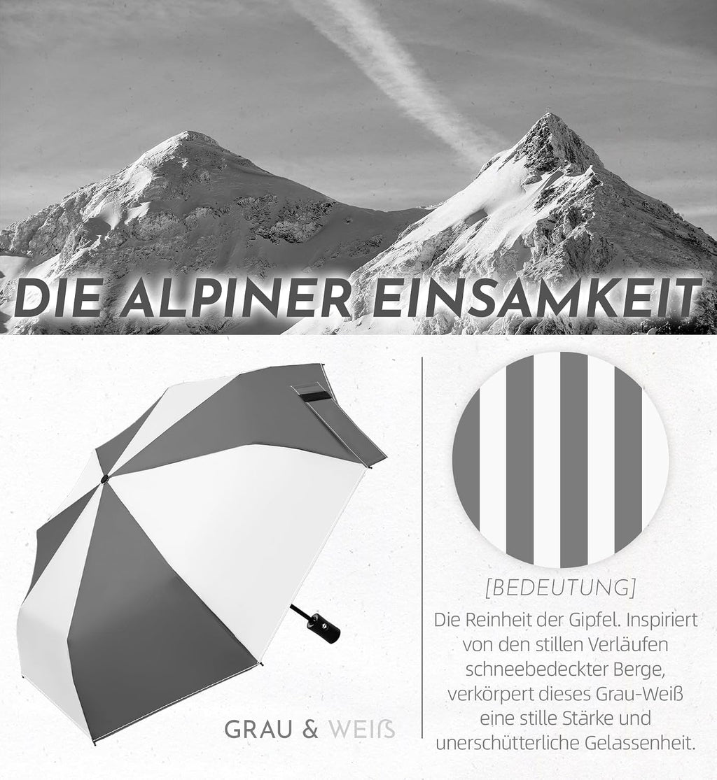 LILAC Regenschirm Klein Stabil Windfest