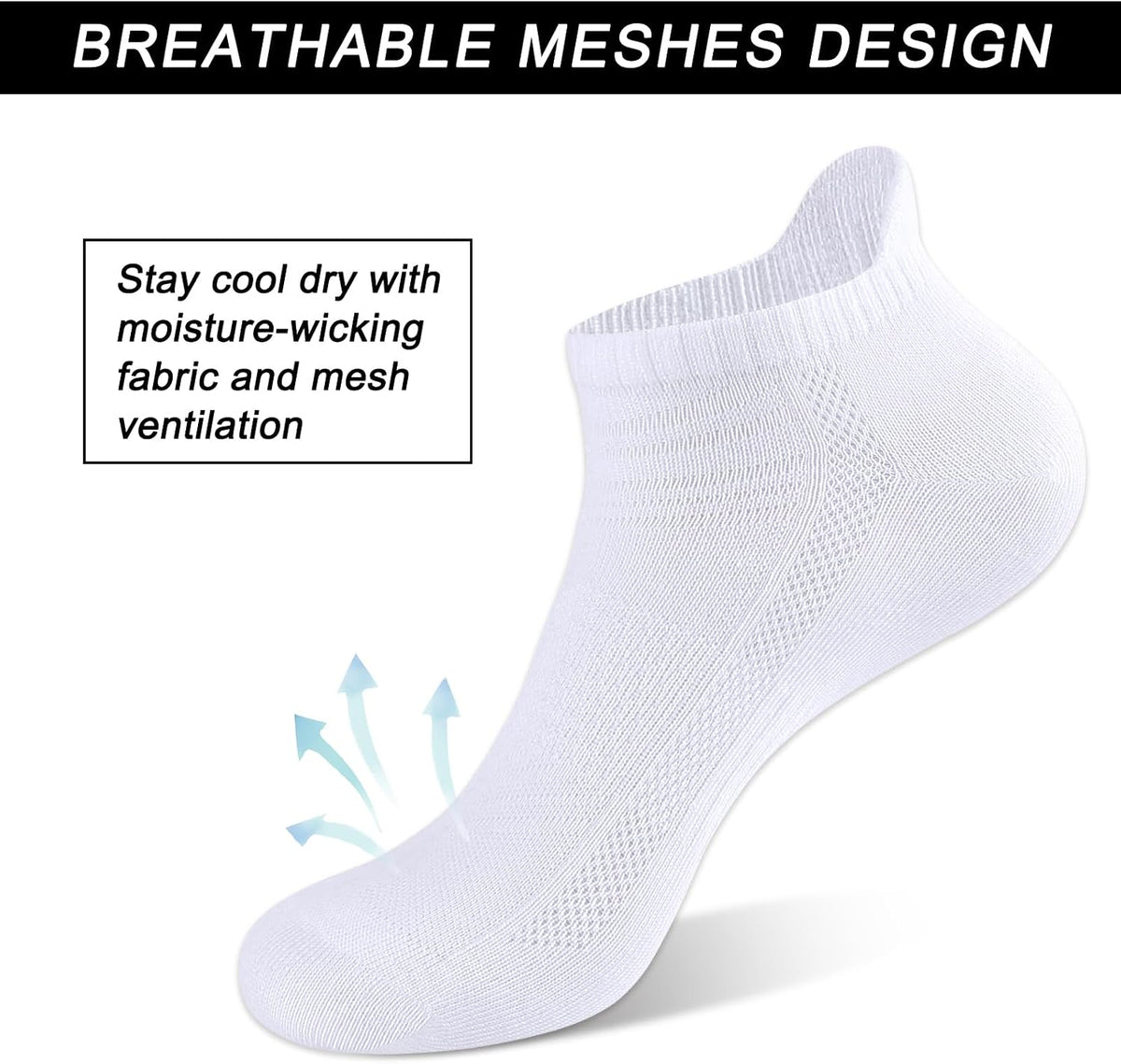 shnn 14 Pairs Mens/Womens Ankle Socks Breathable Casual Low Cut Short Socks for Men/Women with Heel Tab