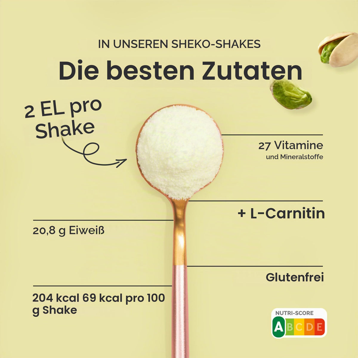 SHEKO Balance Shake Erdbeere – Mahlzeitersatz & Abnehmshake – 378 g